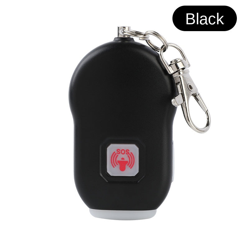 Cross-border New Charging SOS Personal Alarm for Women, Self-defense Anti-Attack Device with Outdoor LED Light Alarm